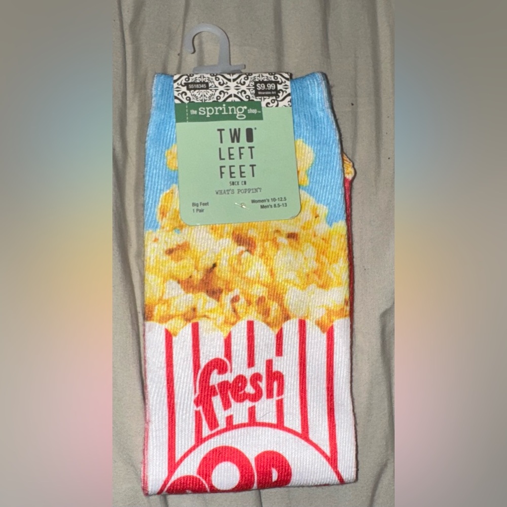 Two Left Feet Popcorn Socks